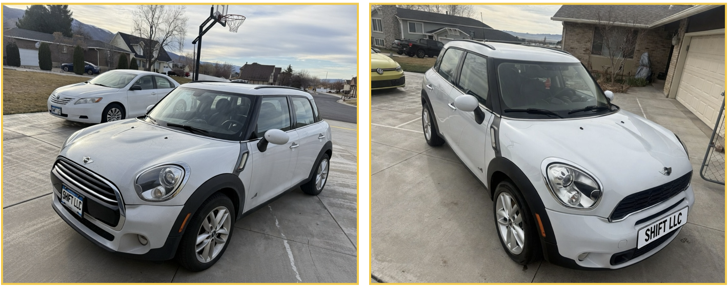 Mini Cooper before and after full detail, paint correction & protection